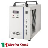 Mexico Stock, S&A CW-5000BG Industrial Water Chiller for Single 80W or 100W CO2 Glass Laser Tube Cooling, 0.52HP, AC 1P 220V, 60Hz