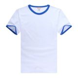 white cotton polo shirt
