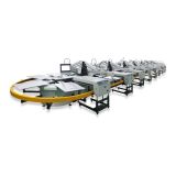 10 Color 36 Station Oval Evolution Automatic Screen Printing Press with Dryer