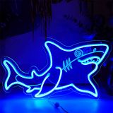 CALCA Shark LED Neon Sign for Bedroom Wall USB 5VDC  Size- 16.9X10inches