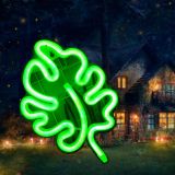 CALCA LED Neon Sign  Monstera Leaf  Sign USB 5VDC  Size- 10.6X8.3inches(Green)