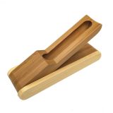 10pcs Wooden Pen Box Pencil Case Holder Single Pen Slot Foldable Display Box For Business Gifts